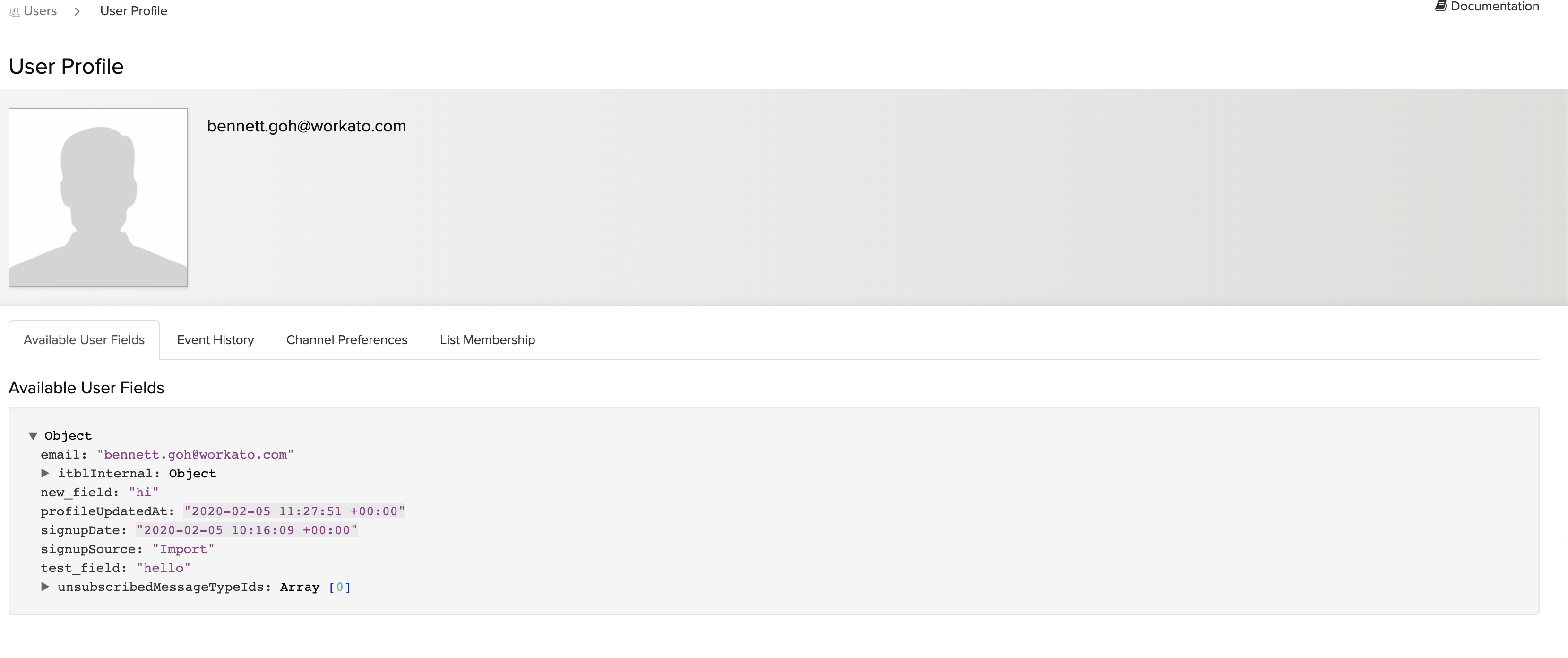 アクション設定