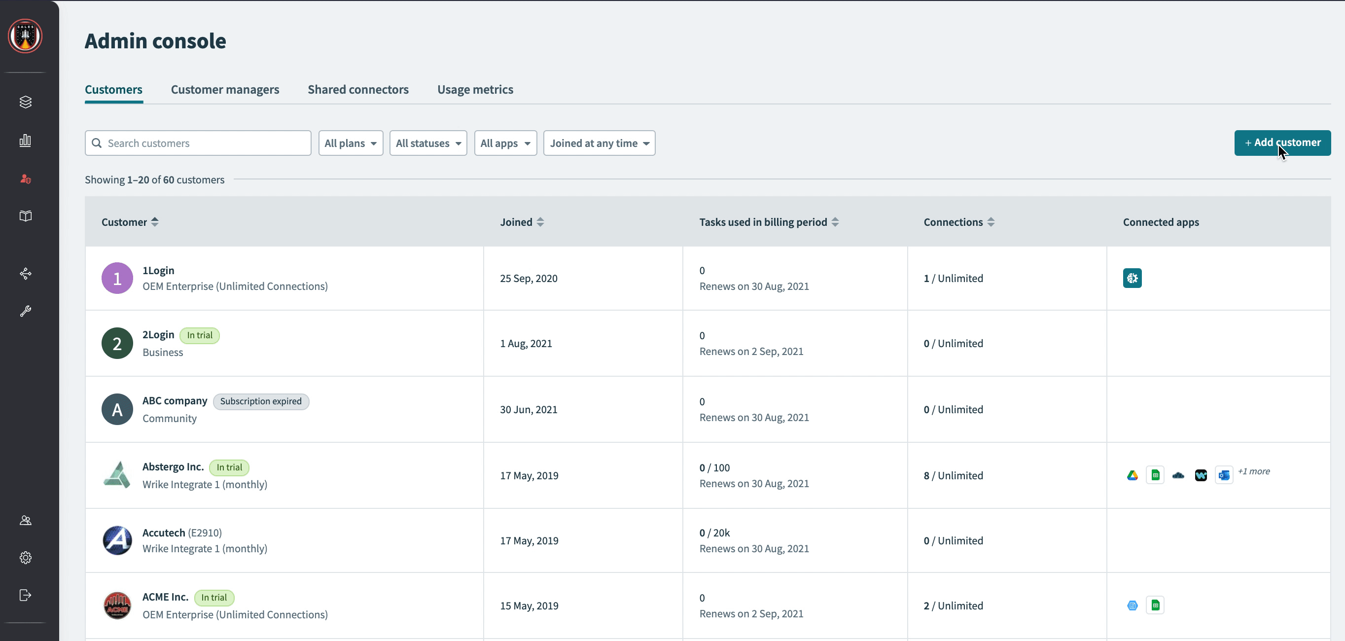 Workato Embedded: Adding customer in the UI