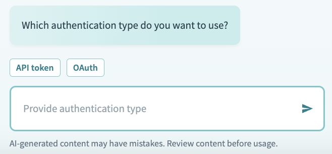 Authentication types