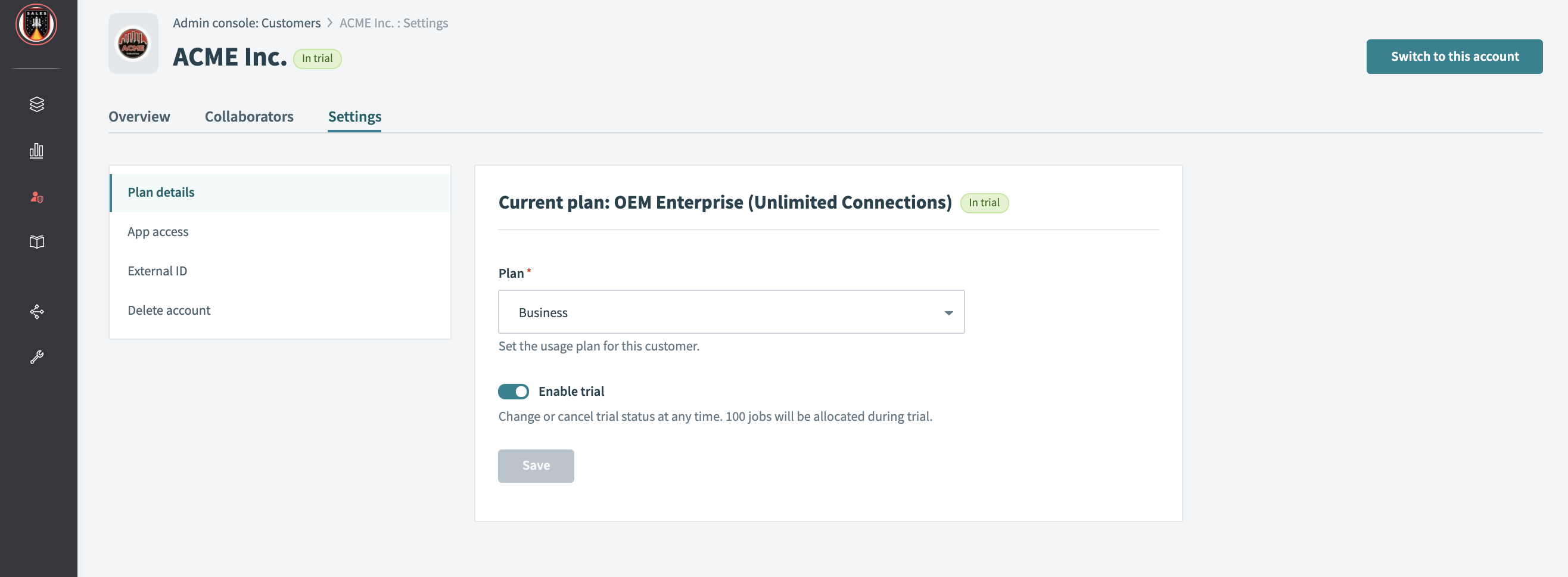 Workato Embedded: Subscription