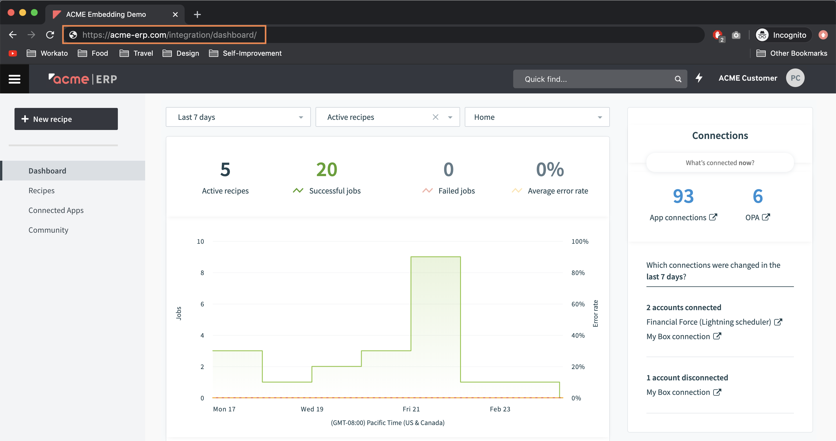 Workato embedded URL