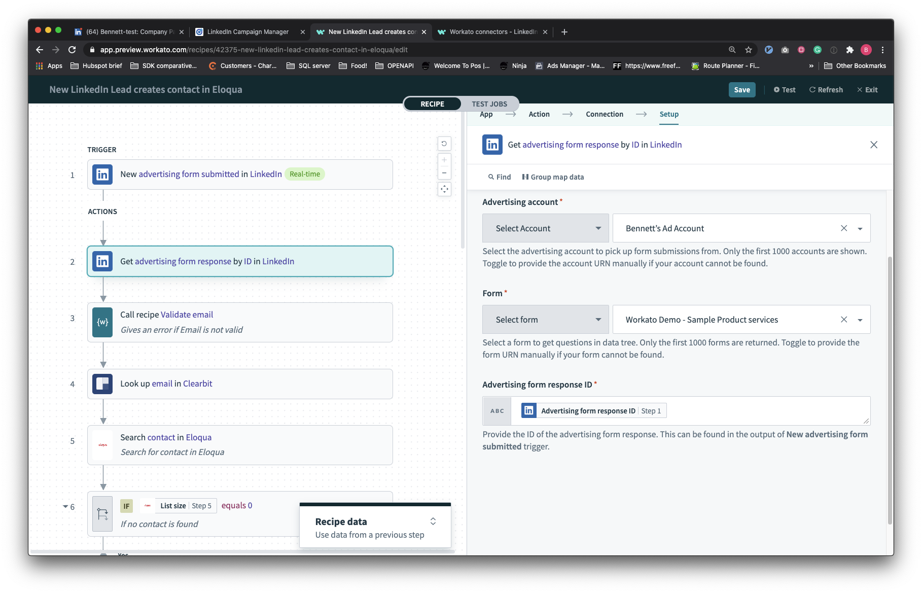 Get Advertising form response