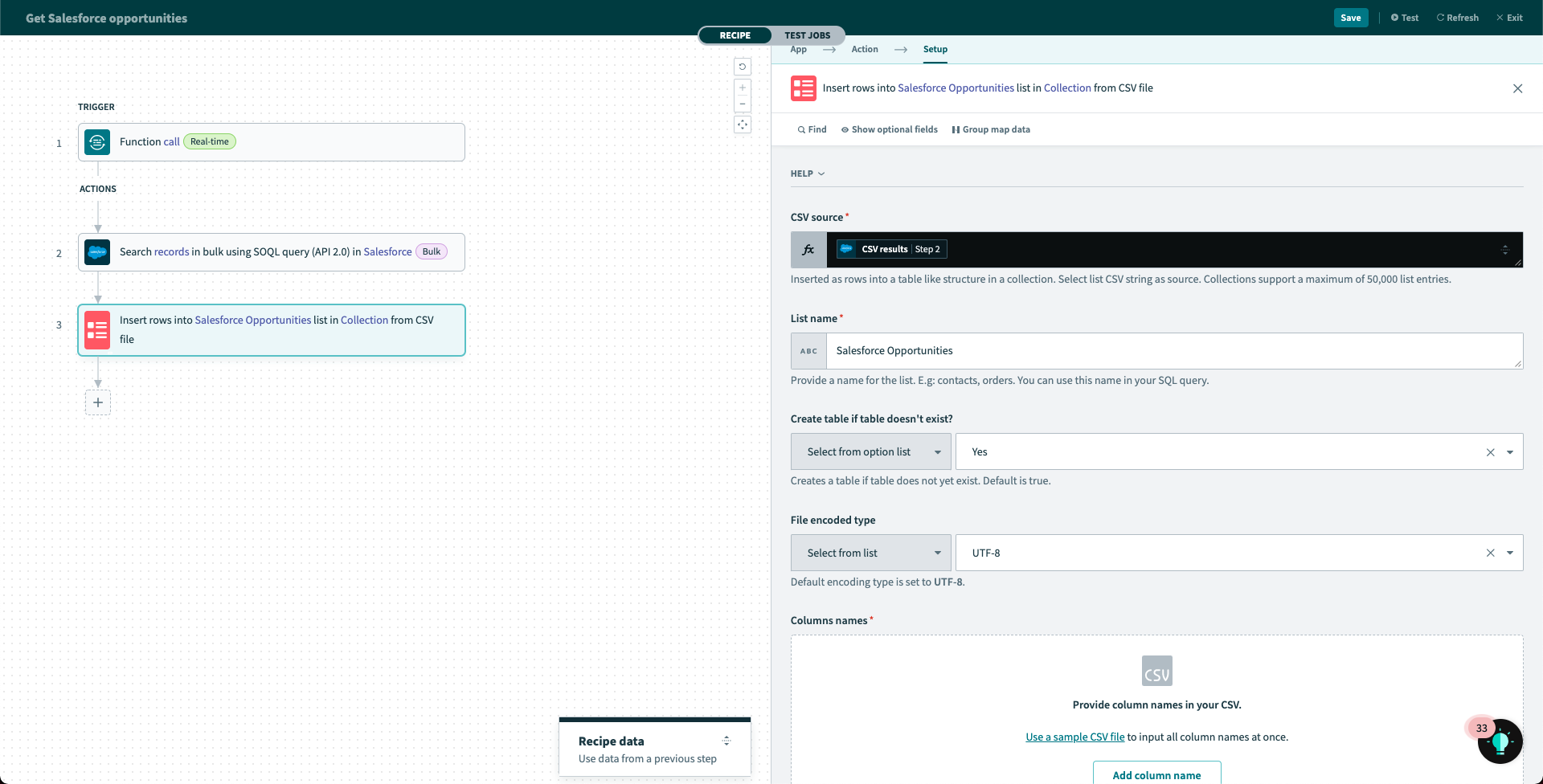 Insert rows into list in Collection from CSV file