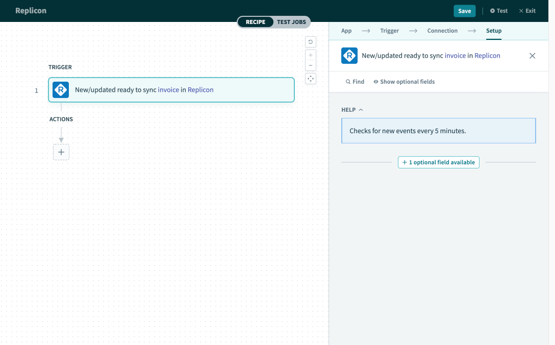 New/updated ready to sync invoice trigger