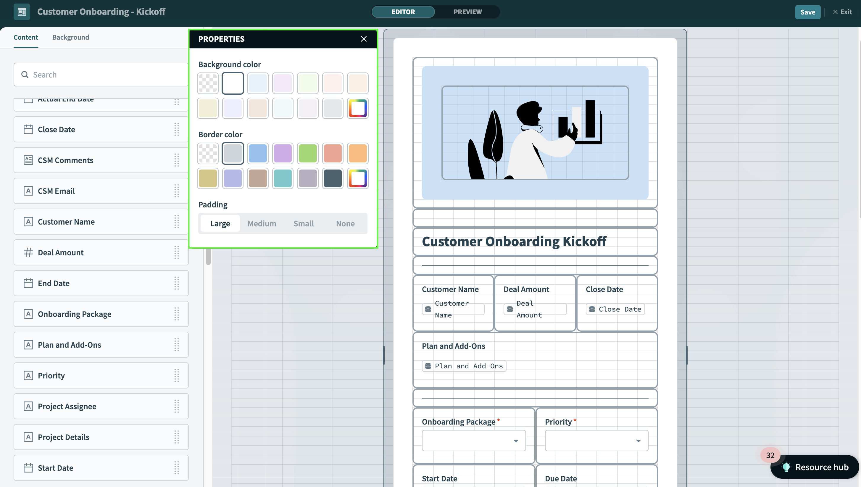 Component properties