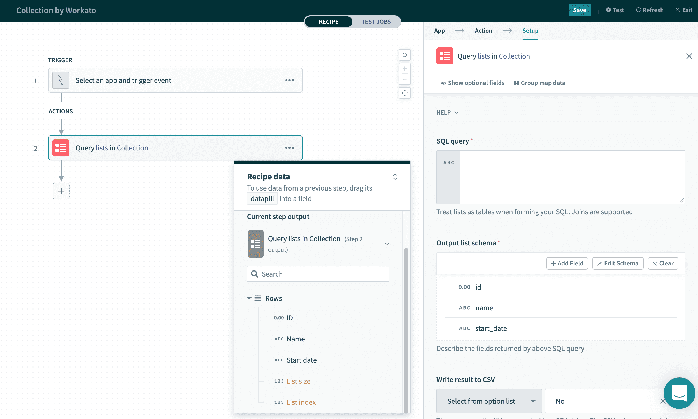 Query list in Collection
