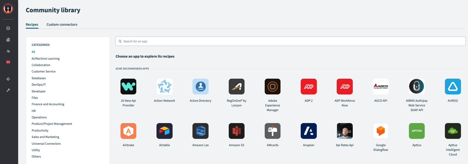 Workato Embedded dashboard
