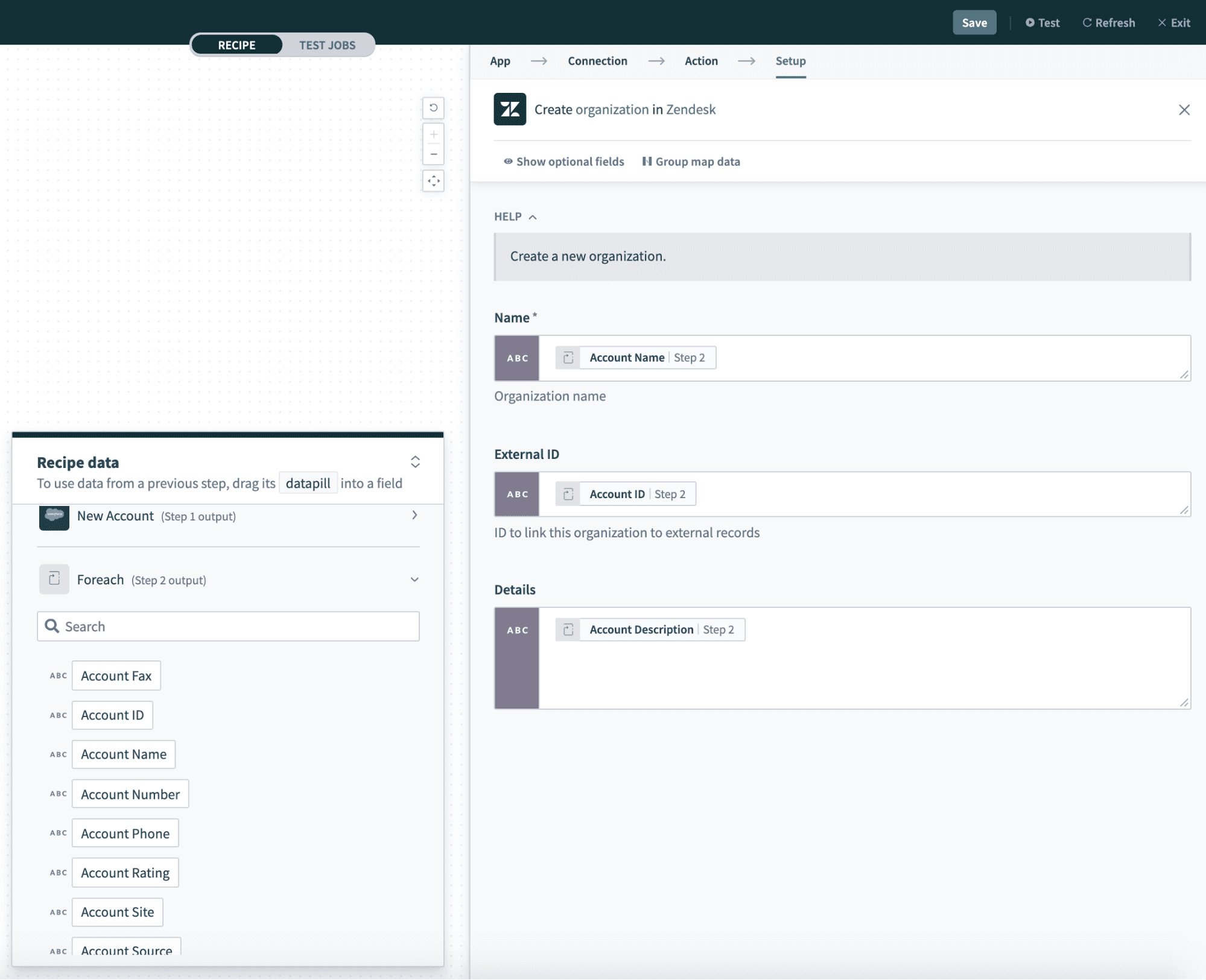 Use datapills from Repeat step